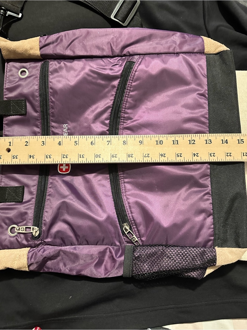 SwissGear | Bag | SwissGear Deep Plum Nylon Campus Tote with Black Trim - Picture 13 of 13